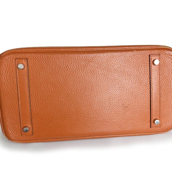 Hermes Orange Clemence 30cm Birkin Bag - Picture 4 of 9